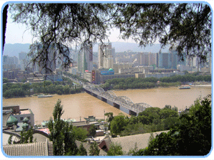  Lanzhou Eisenbrücke, Gelber Fluß 